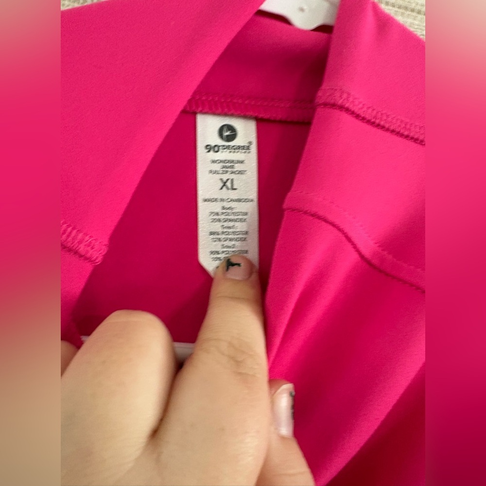 90 Degree By Reflex Women's Vibrant Pink Ski Jacket - Picture 3 of 3